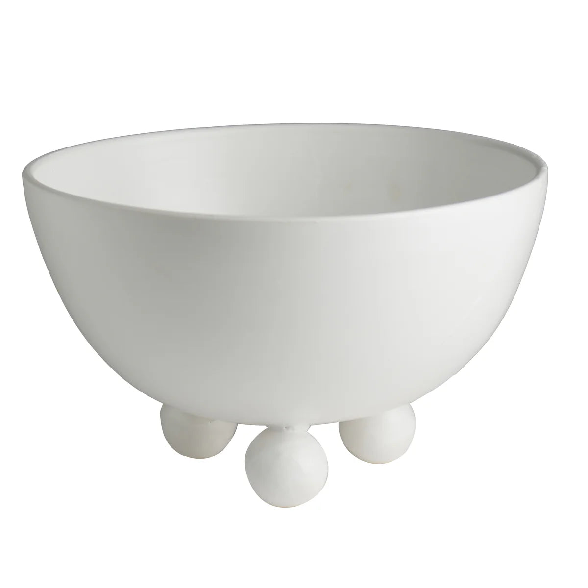Italian Footed Bowl, Matte White