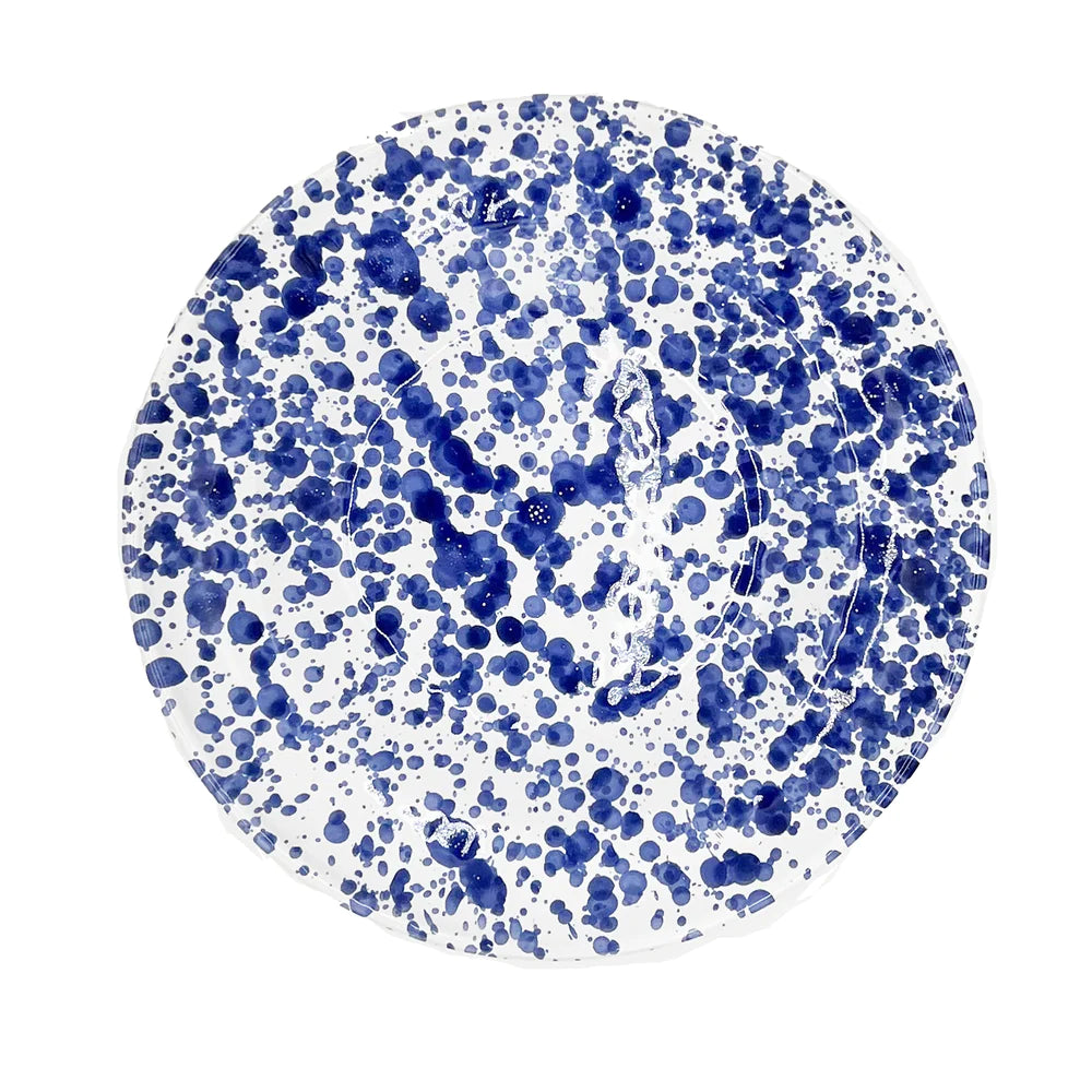 Blue Splatter Soup Bowl
