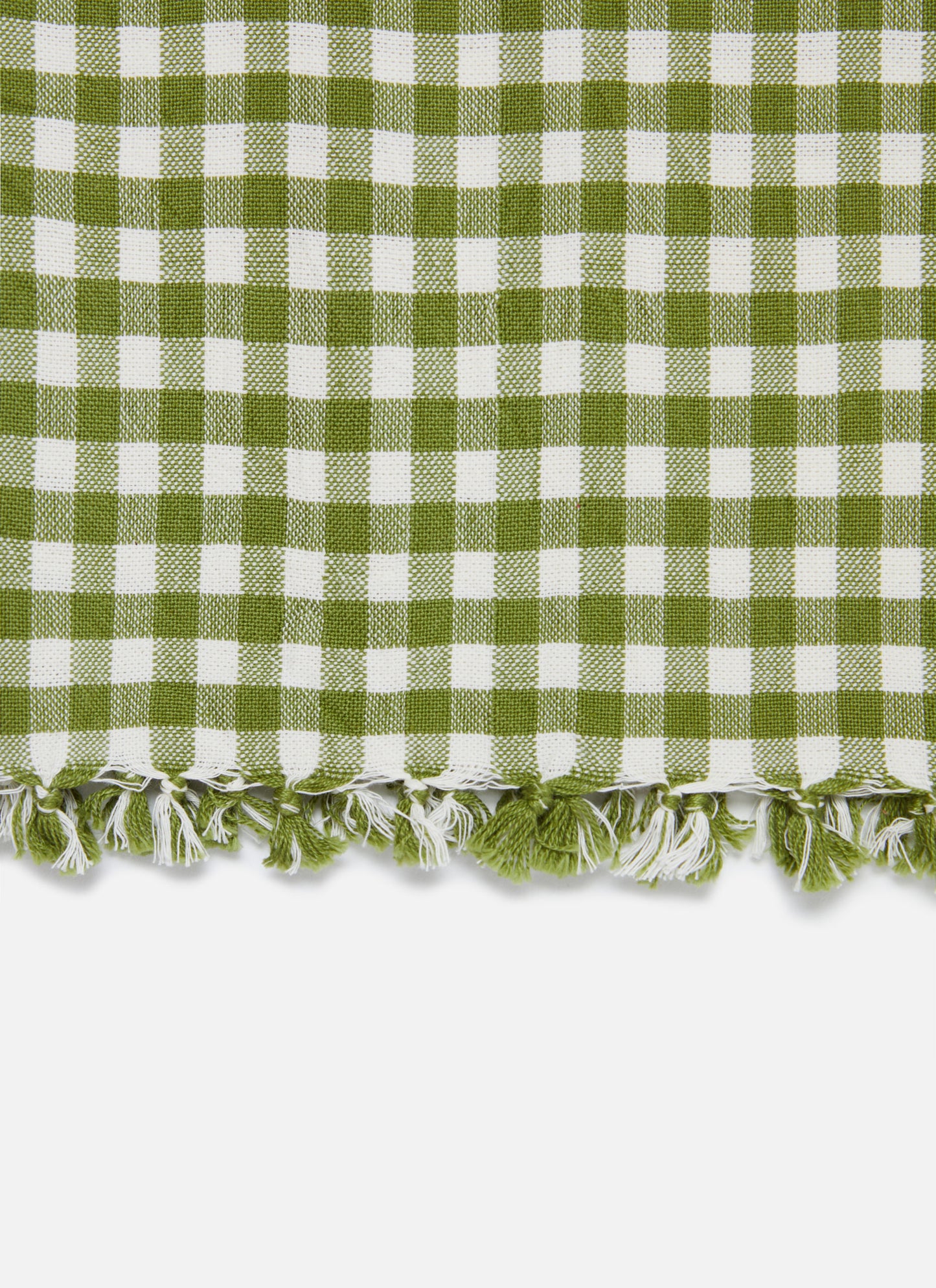 Mini Gingham Olive Tea Towel