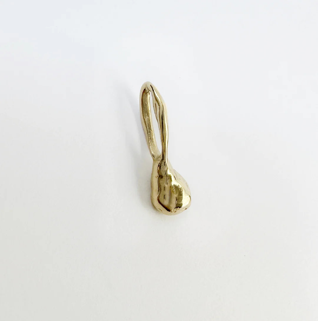 Elongated Nobo Charm, Gold