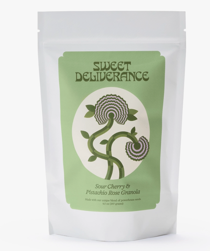 Sour Cherry Pistachio Rose Granola
