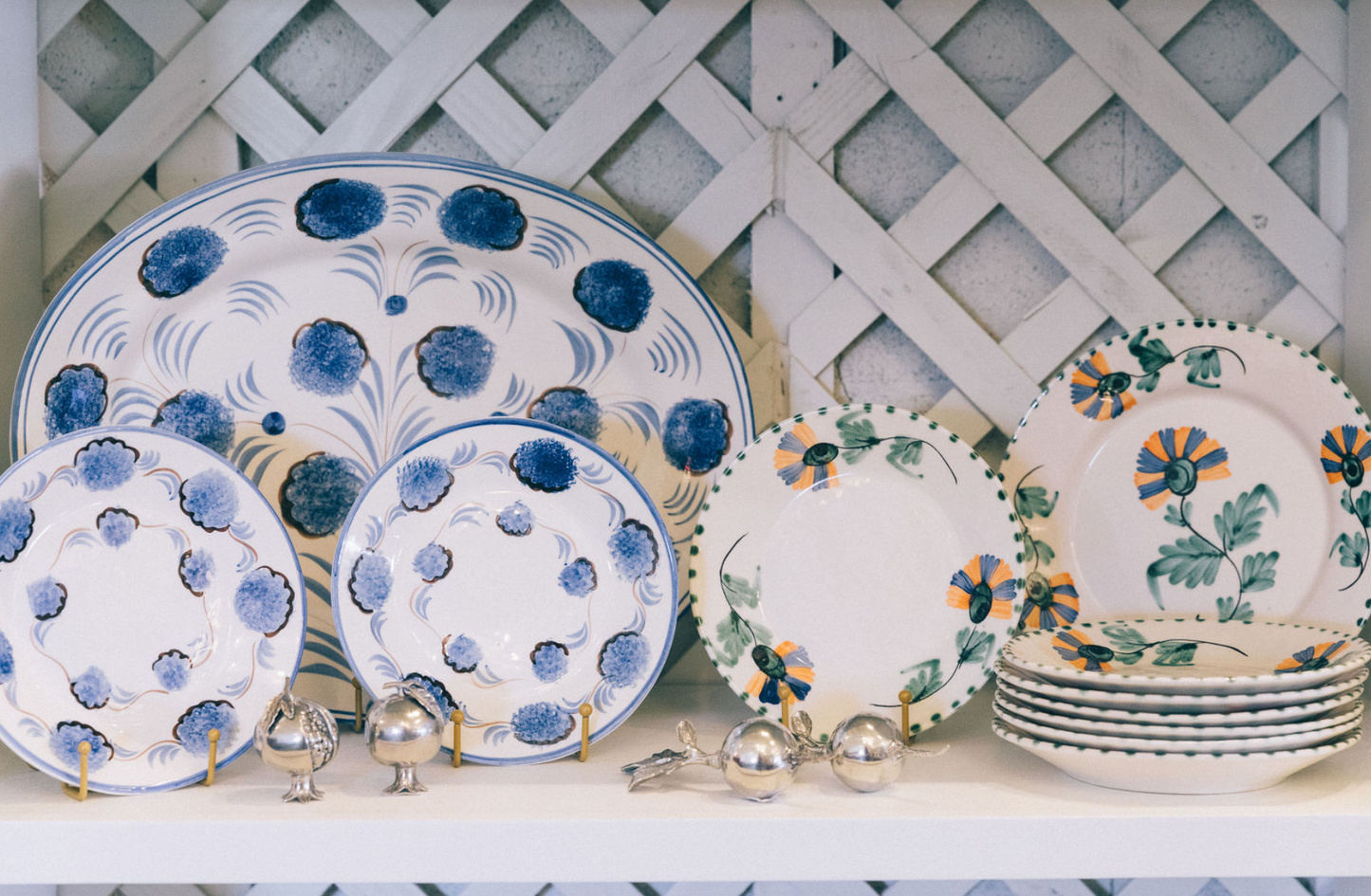 Blue Flower Dinner Plate