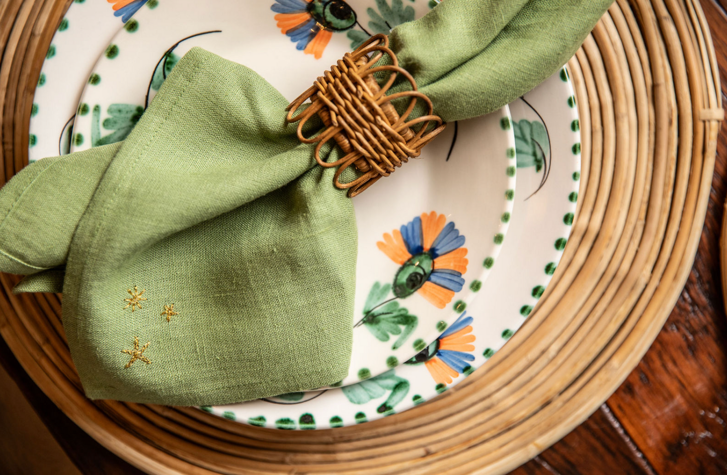 Starry Napkin, Green