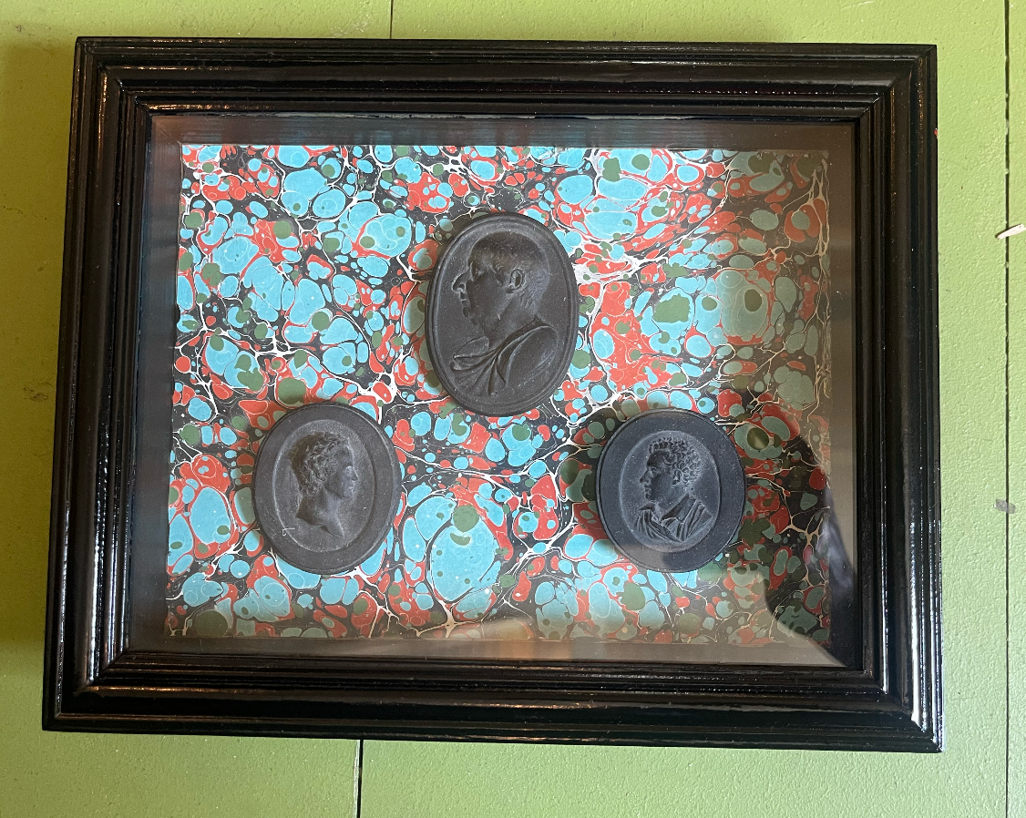 Blue Intaglio Shadowbox