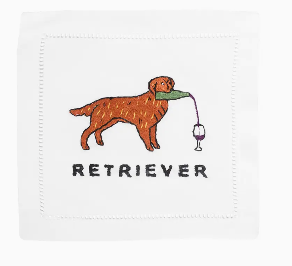 Golden Retriever Cocktail Napkin