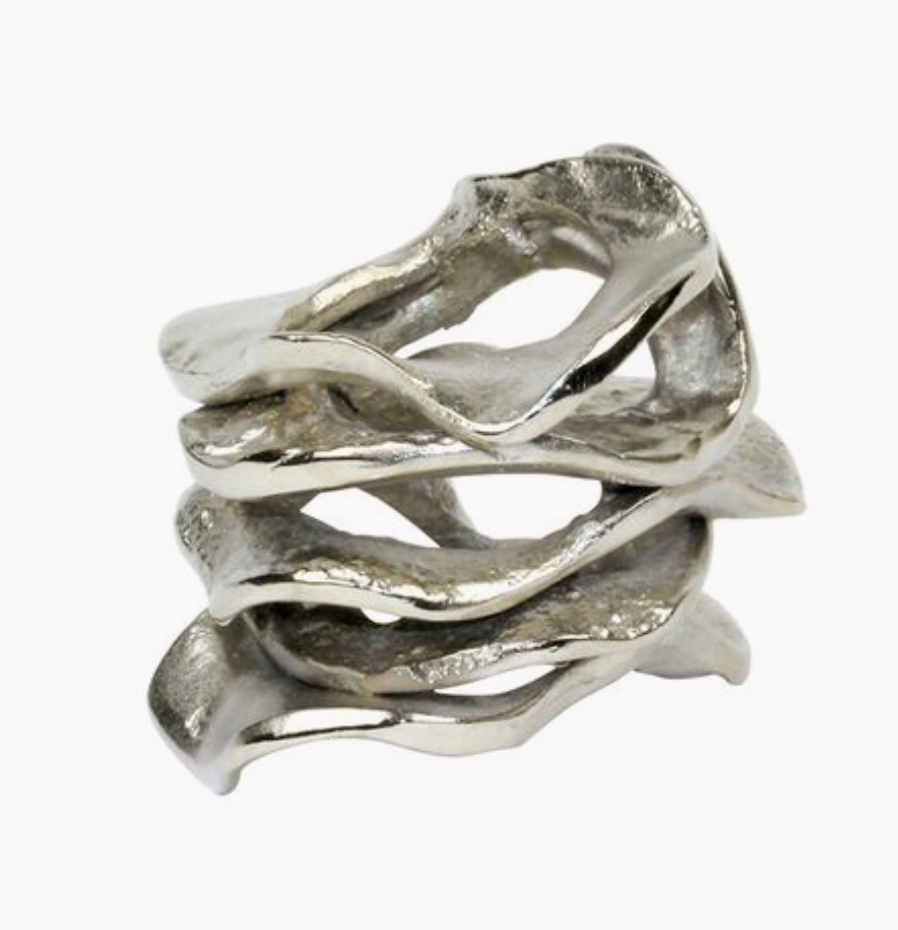 Wavy Stacked Napkin Ring