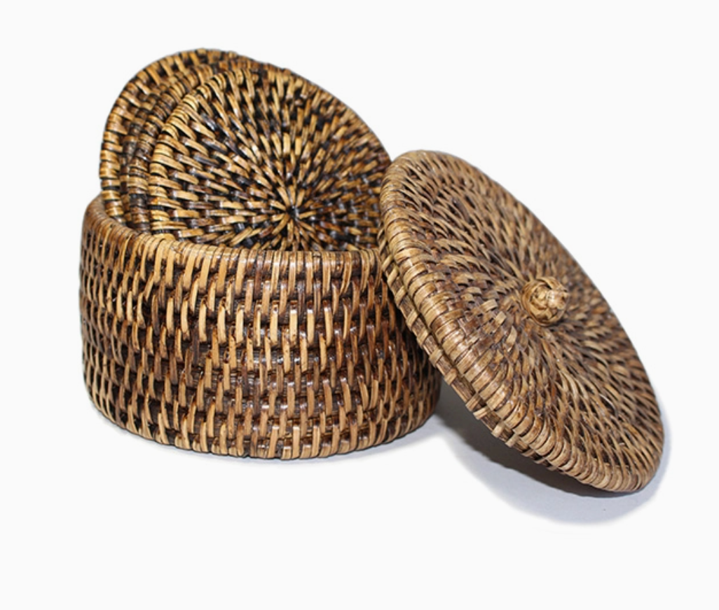 Woven Round Coaster, Set of 6