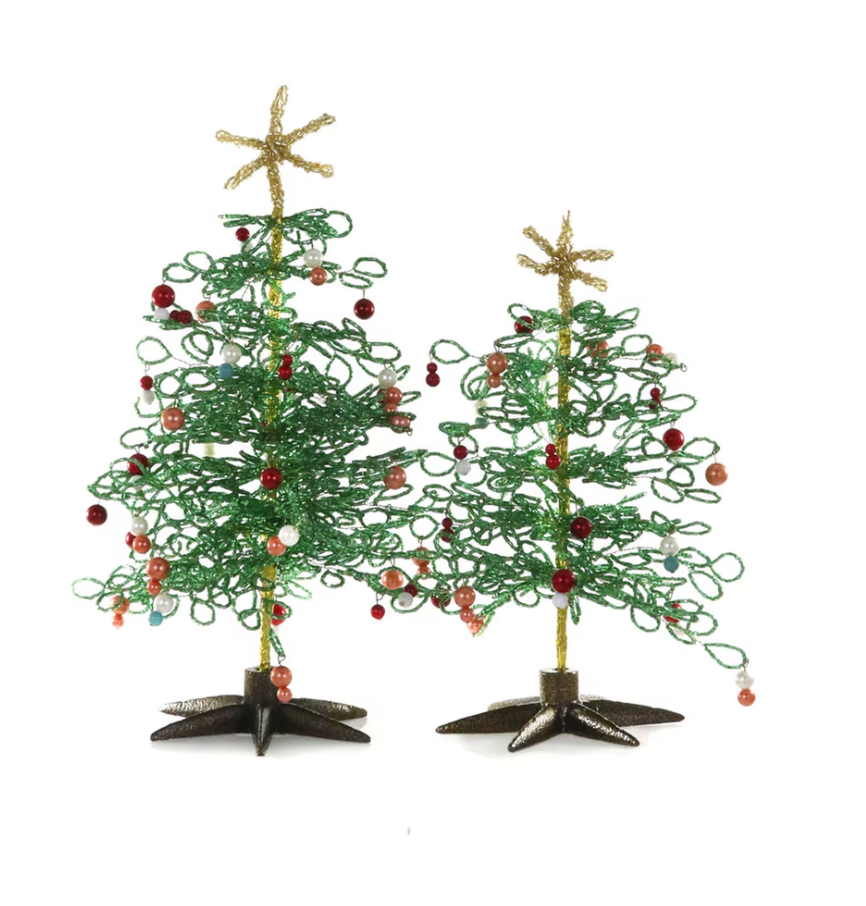 Beaded Tree, Set of 2