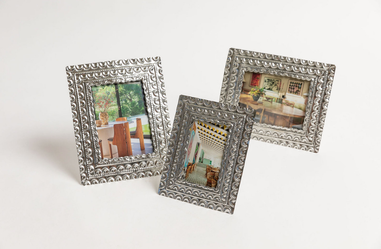 Studded Mexican Tin Photo Frame