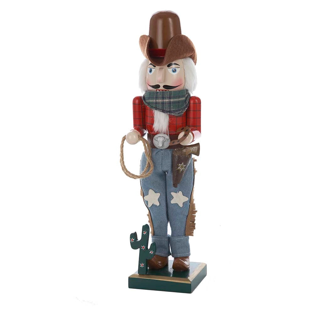 15"Wooden Cowboy Nutcracker