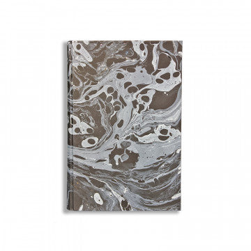 Marbled Paper Notebook Moon