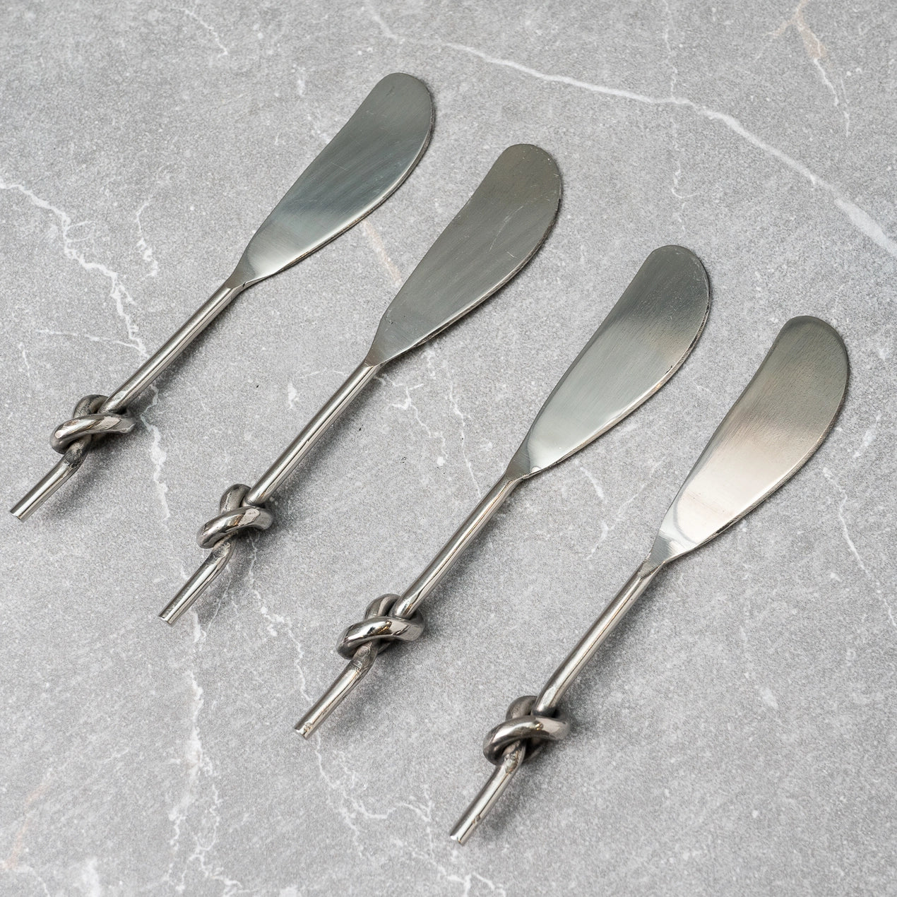 SS Knot Handle Spreaders, Set of 4