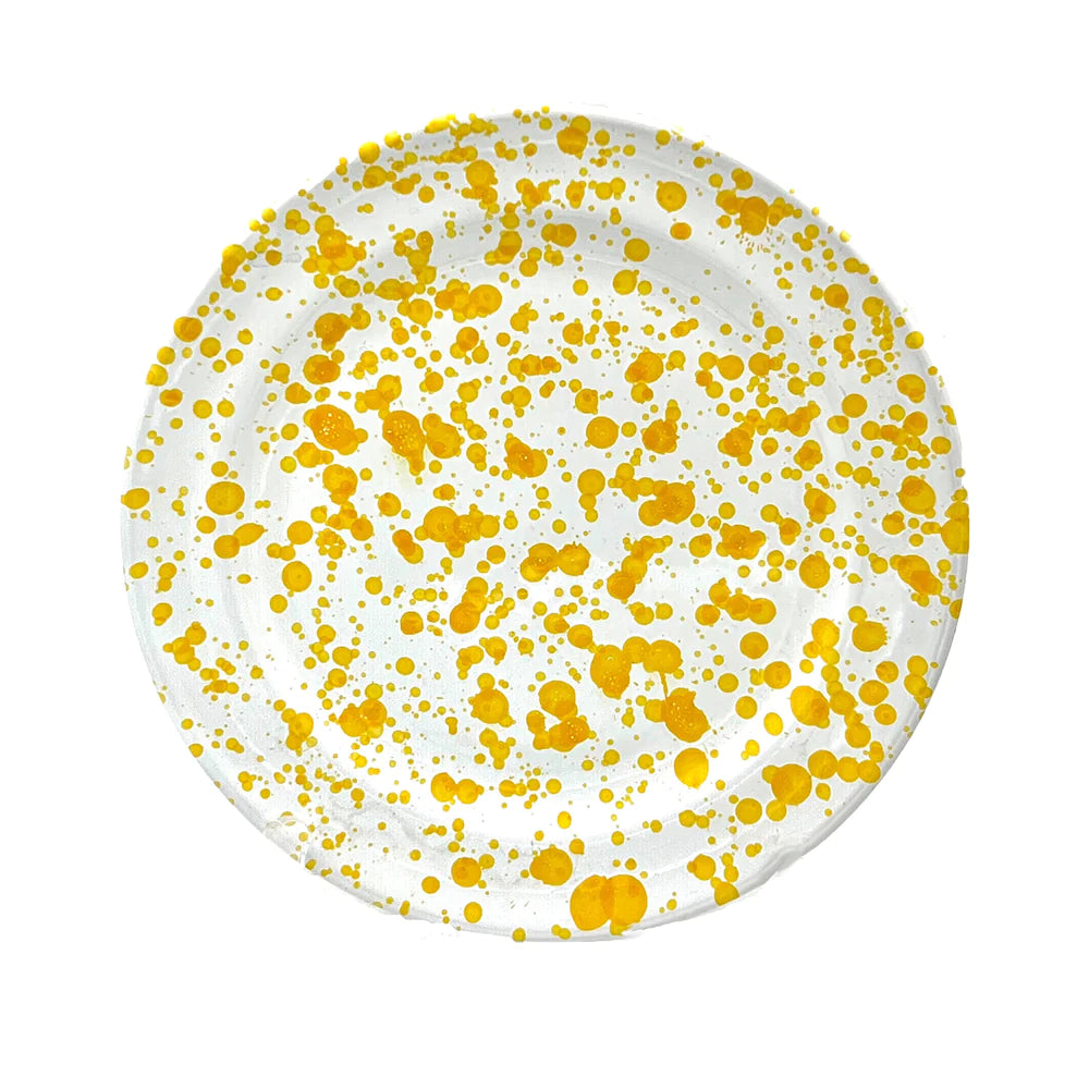 Yellow Splatter Soup Bowl
