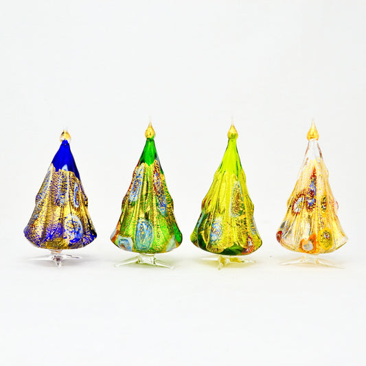 Murano Millefiori Christmas Tree, 24k gold