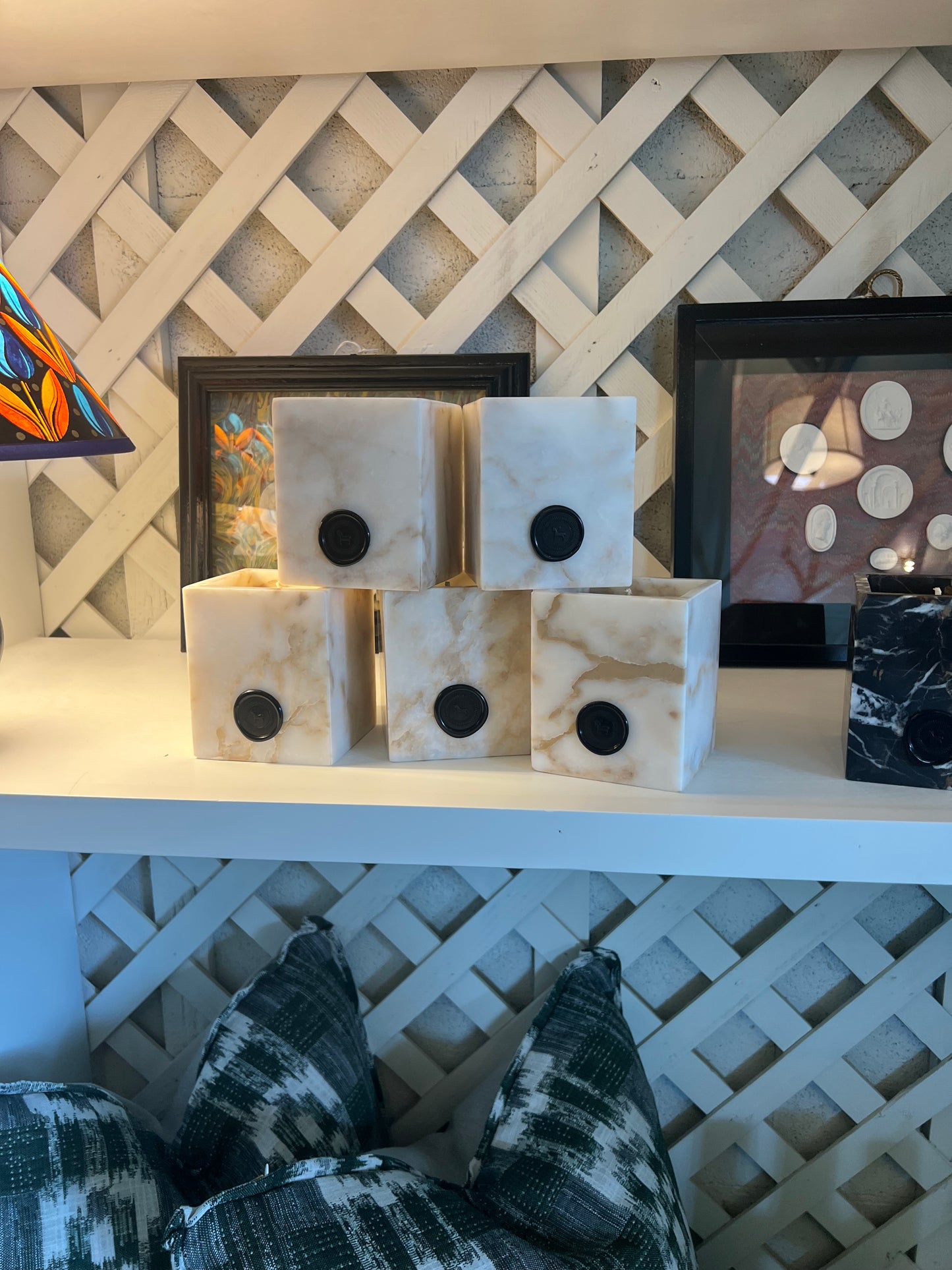 Marble Mosaic Candle