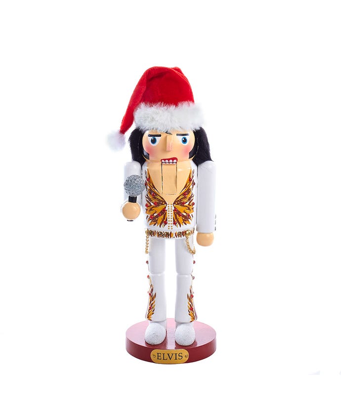 11" Elvis in Flame Suit Nutcracker