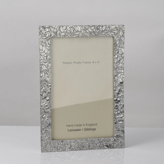 Hedgerow Hand Cast Pewter Photo Frame 4x6