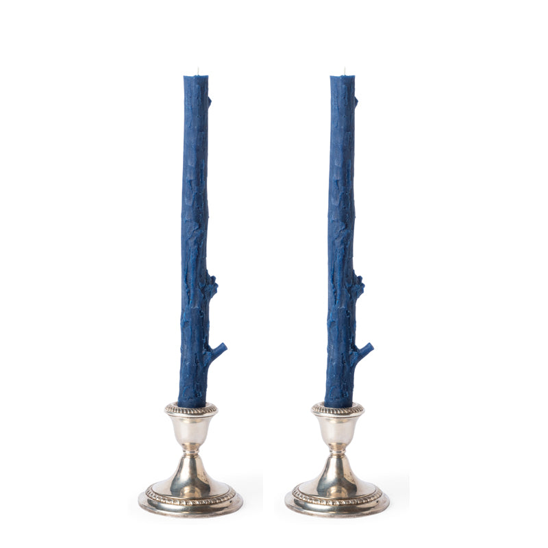 Cedar Stick Candles, Pair