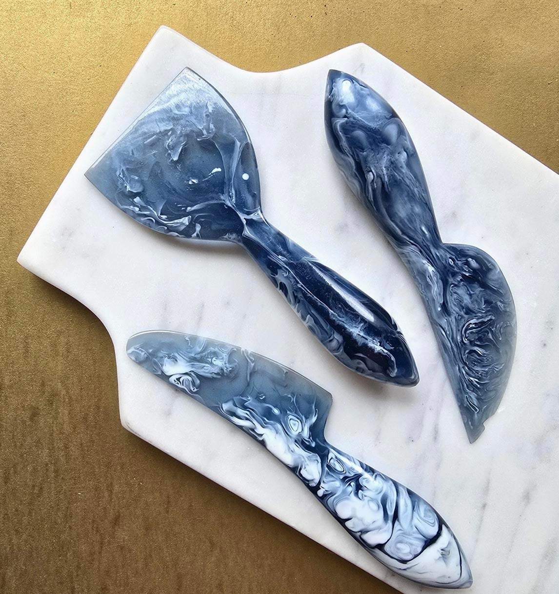 3-Piece Resin Cheese Knives Set