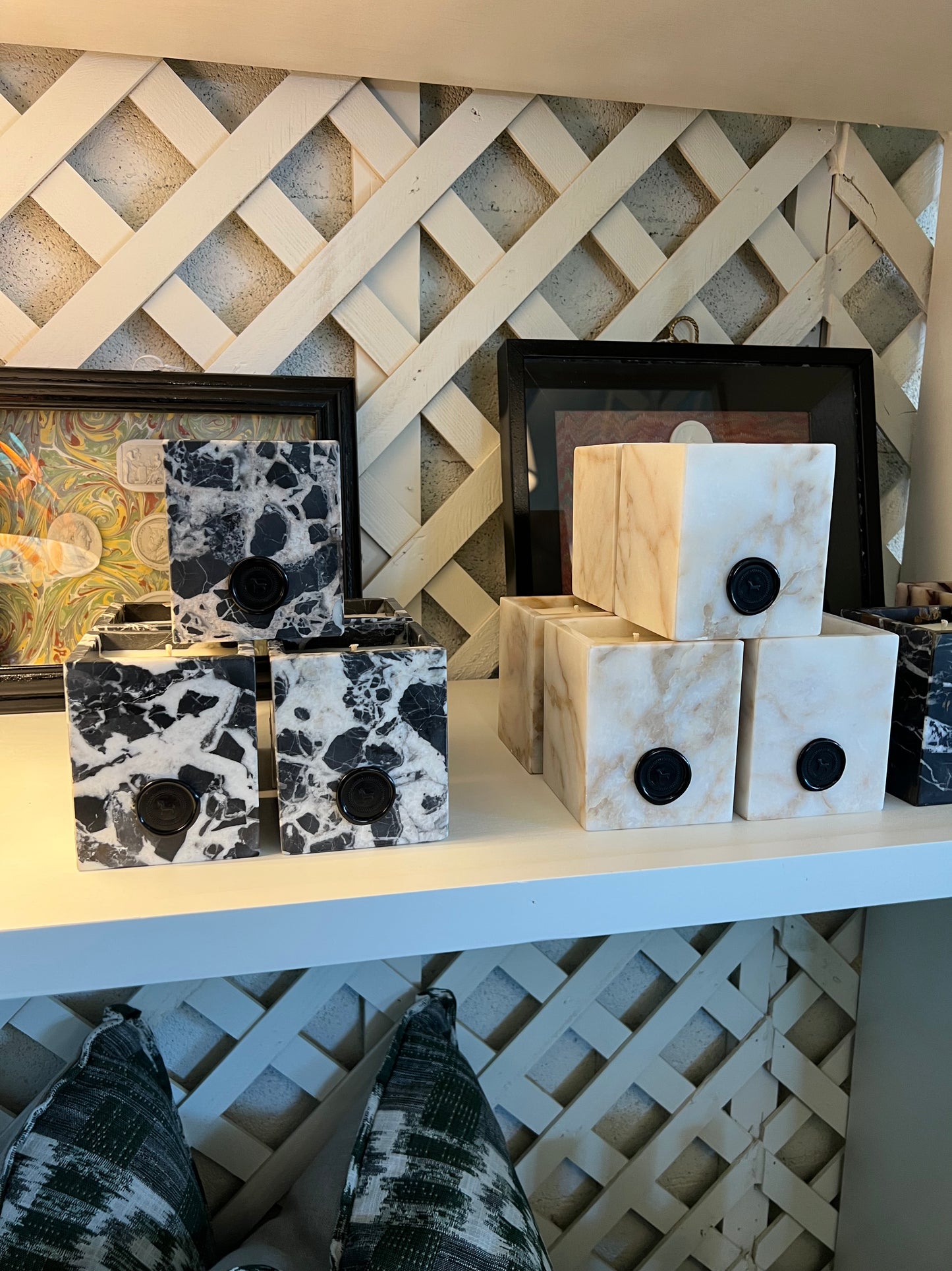 Marble Mosaic Candle