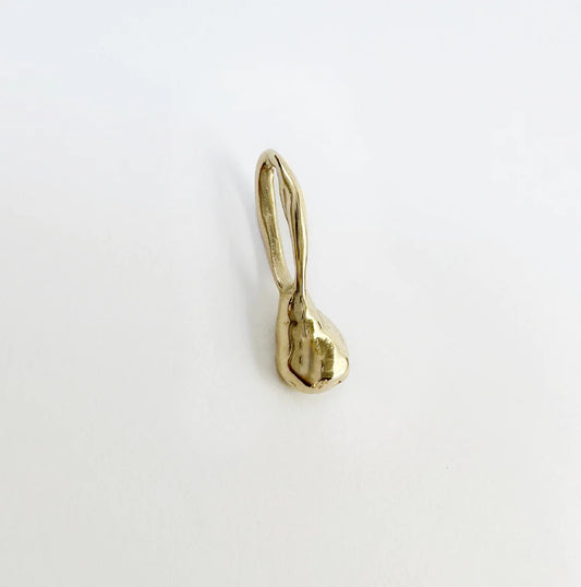 Elongated Nobo Charm, Gold