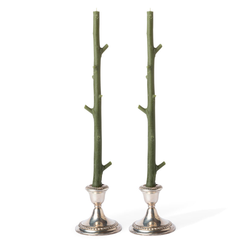 Maple Stick Candles, Pair