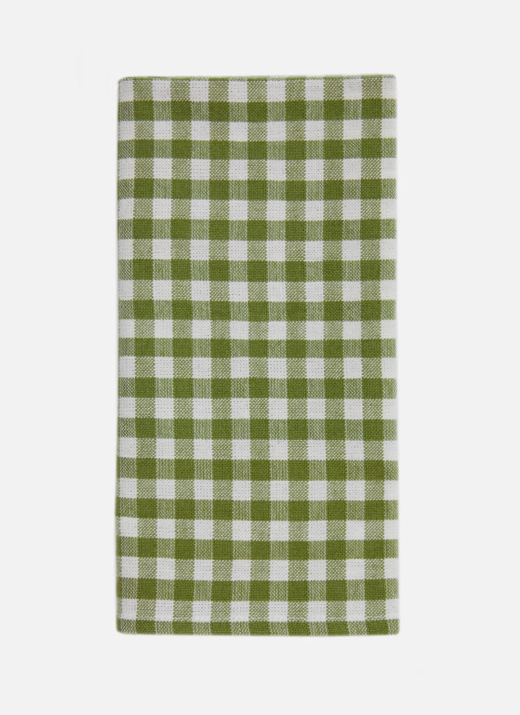 Mini Gingham Olive Napkins, Set Of 4