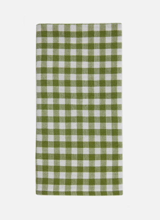 Mini Gingham Olive Napkins, Set Of 4