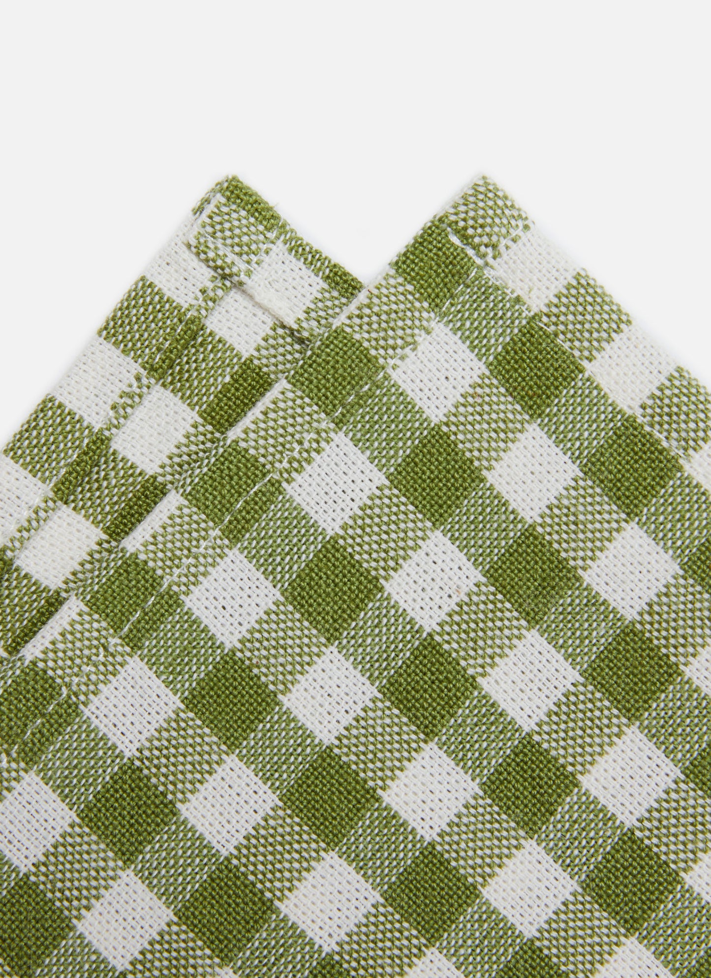 Mini Gingham Olive Napkins, Set Of 4