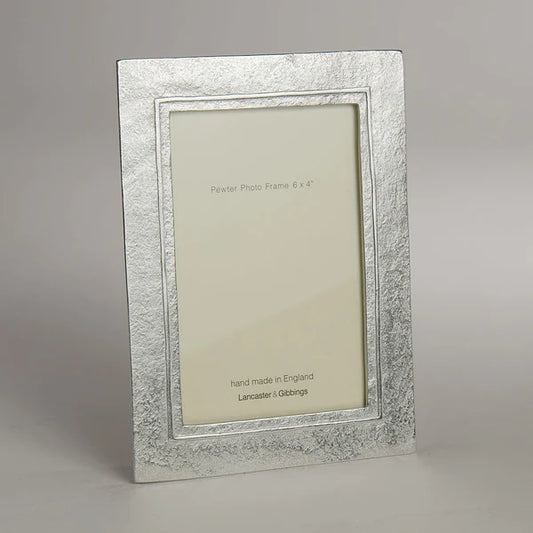 Raised Line Hand Cast Pewter Photo Frame 4x6