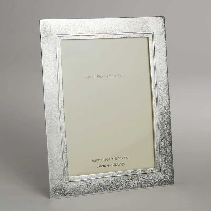 Raised Line Hand Cast Pewter Photo Frame 5x7