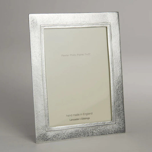 Raised Line Hand Cast Pewter Photo Frame 5x7