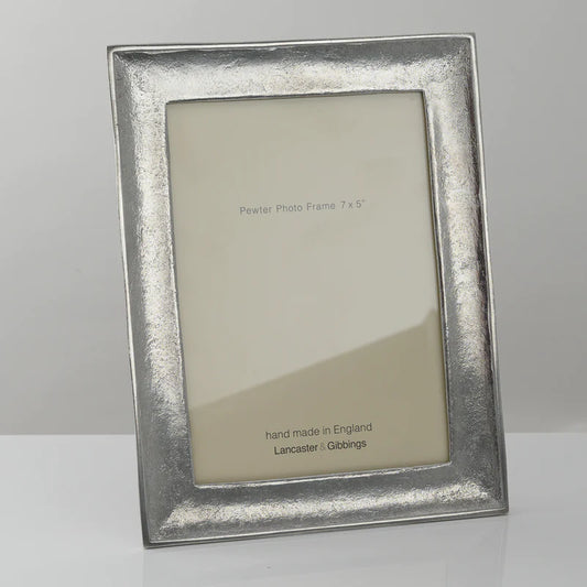 Kingston Hand Cast Pewter Photo Frame, 5" x 7"