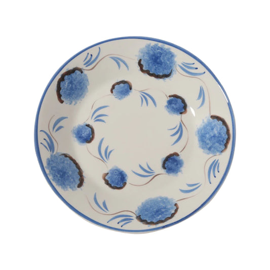 Blue Flower Dessert Plate
