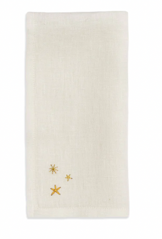 Starry Napkin, White