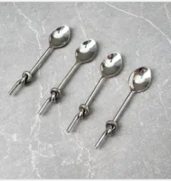4-Piece SS Knot Handle Spoons