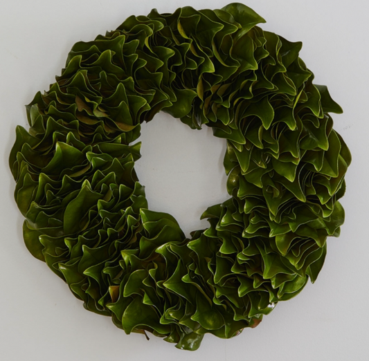 Granny Smith Lacquer Wreath 23”