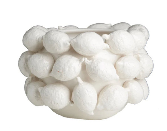 Ceramic Lemon Planter, White