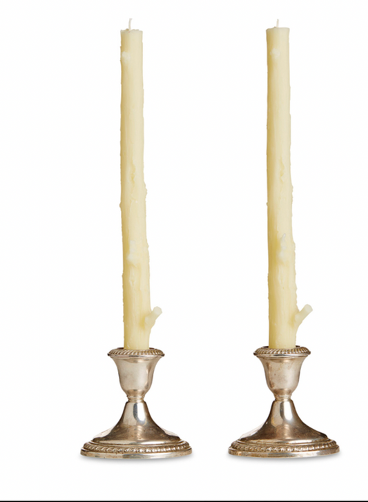 Cedar Stick Candles, Pair