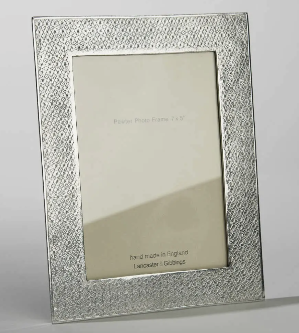 Kirko Hand Cast Pewter Photo Frame 5x7