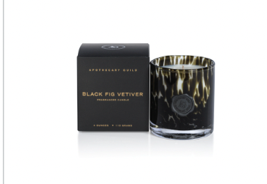 Mini Box Black Fig Candle, AG Opal Glass