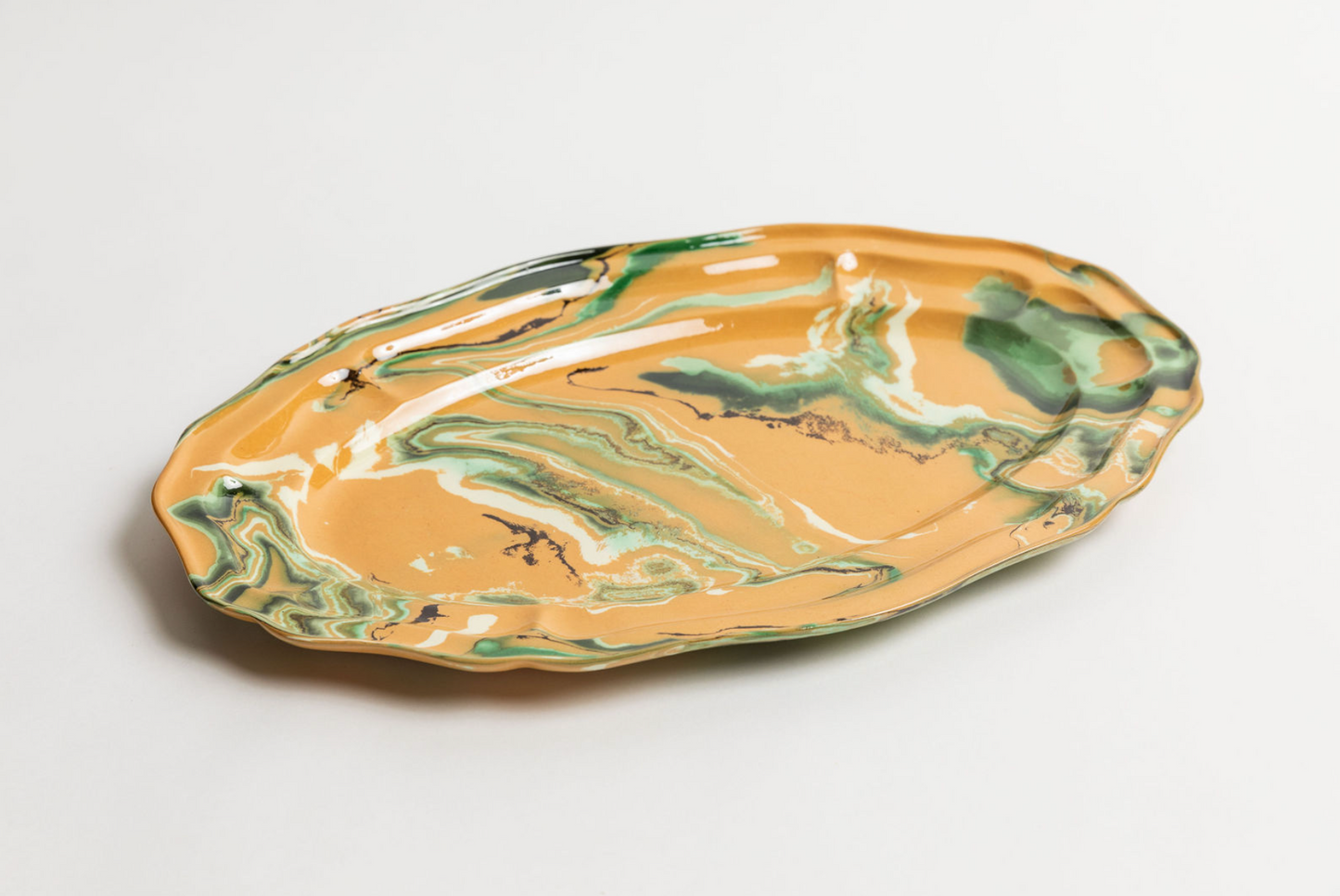 Marbled Orange Fish Dish