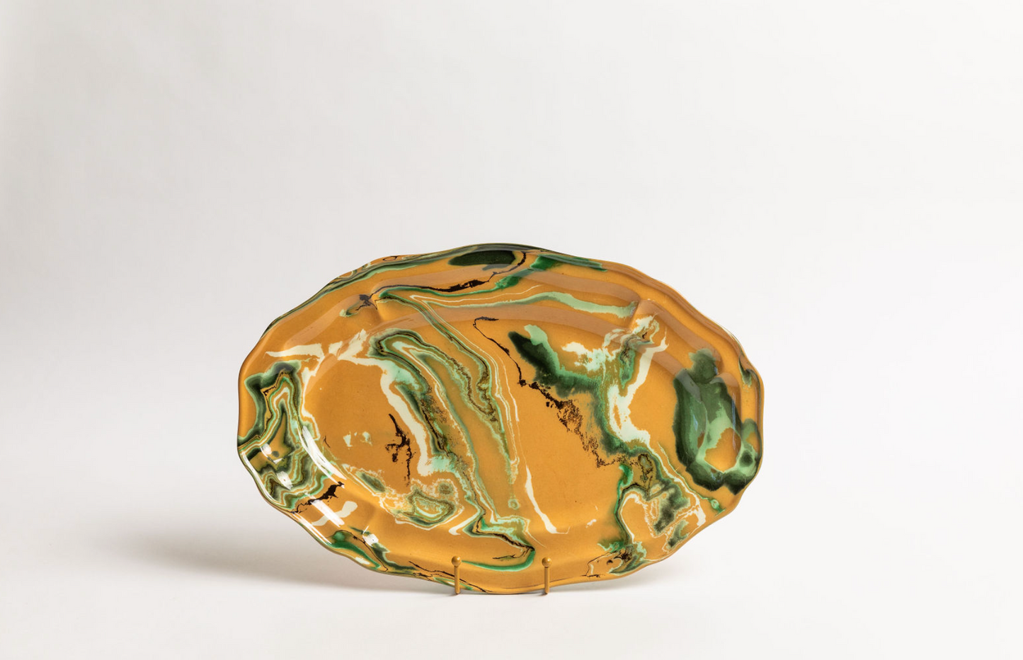 Marbled Orange Fish Dish