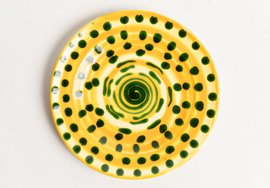 Painted Dinner Plate, 10"D