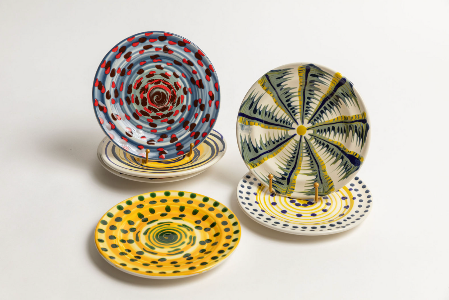 Painted Dinner Plate, 10"D