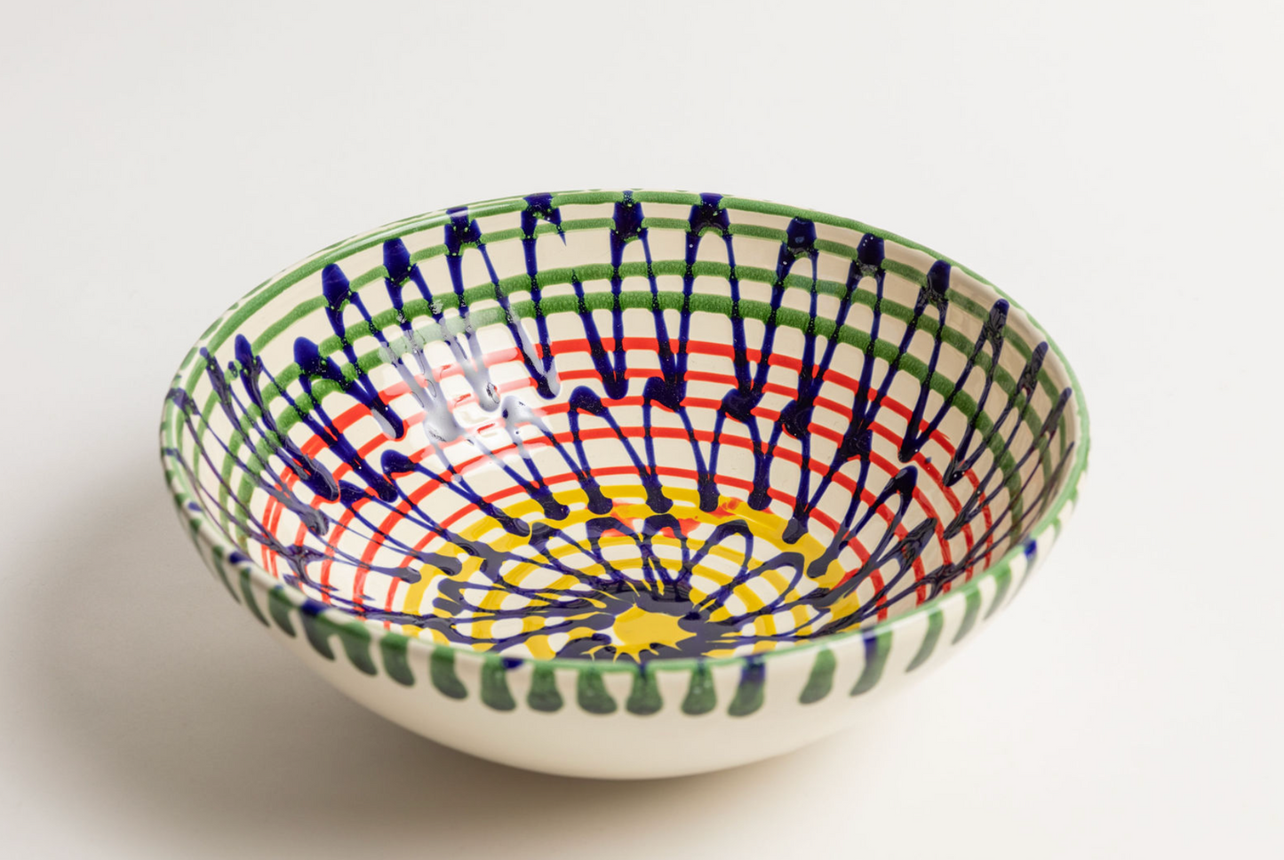 Painted Serving Bowl, Medium 13"