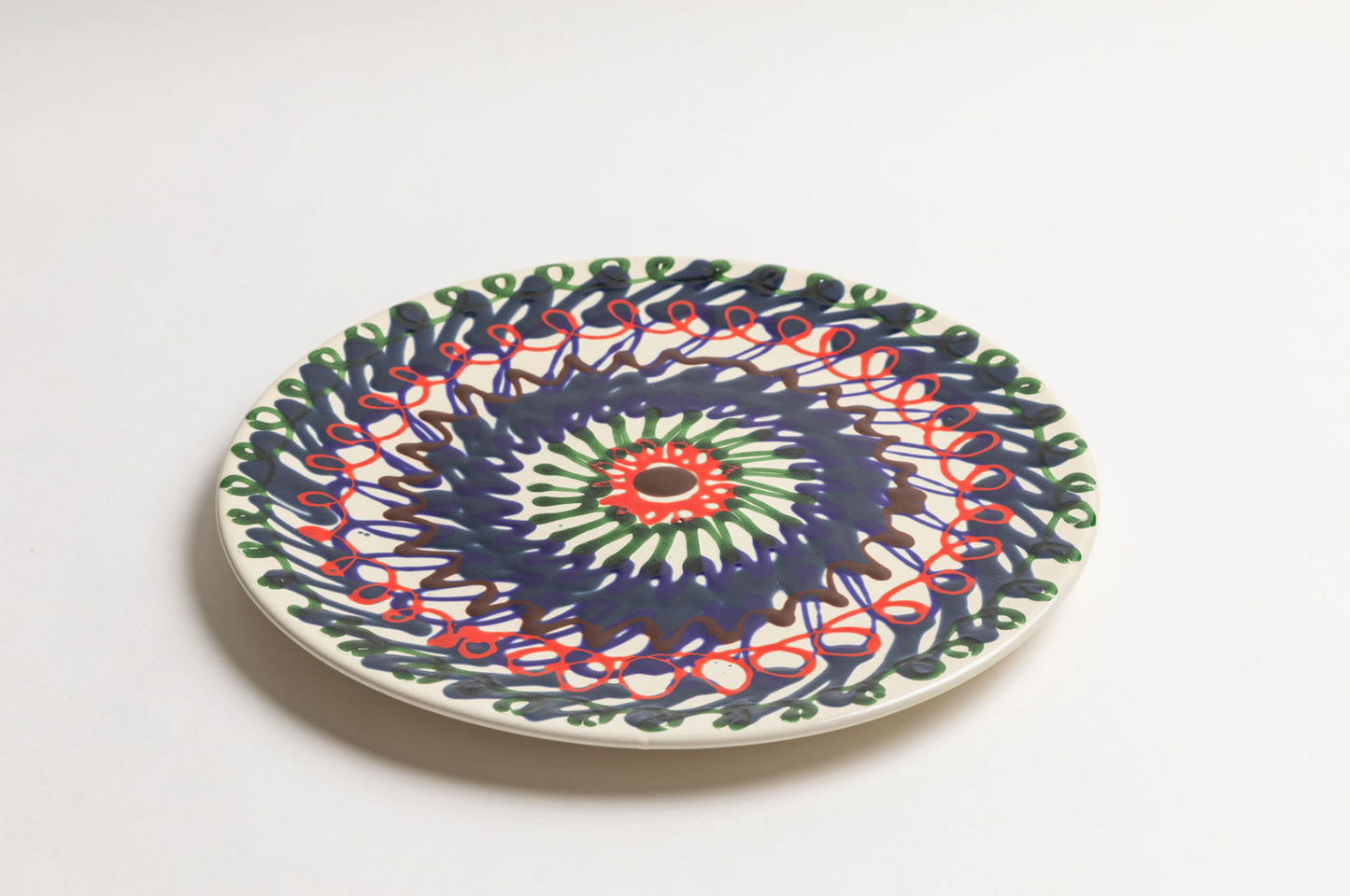 Painted XL Platter, 20"D