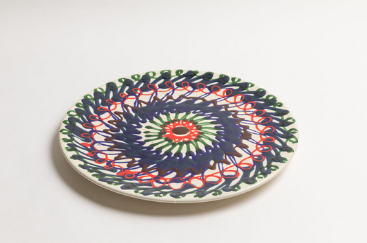 Painted XL Platter, 20"D