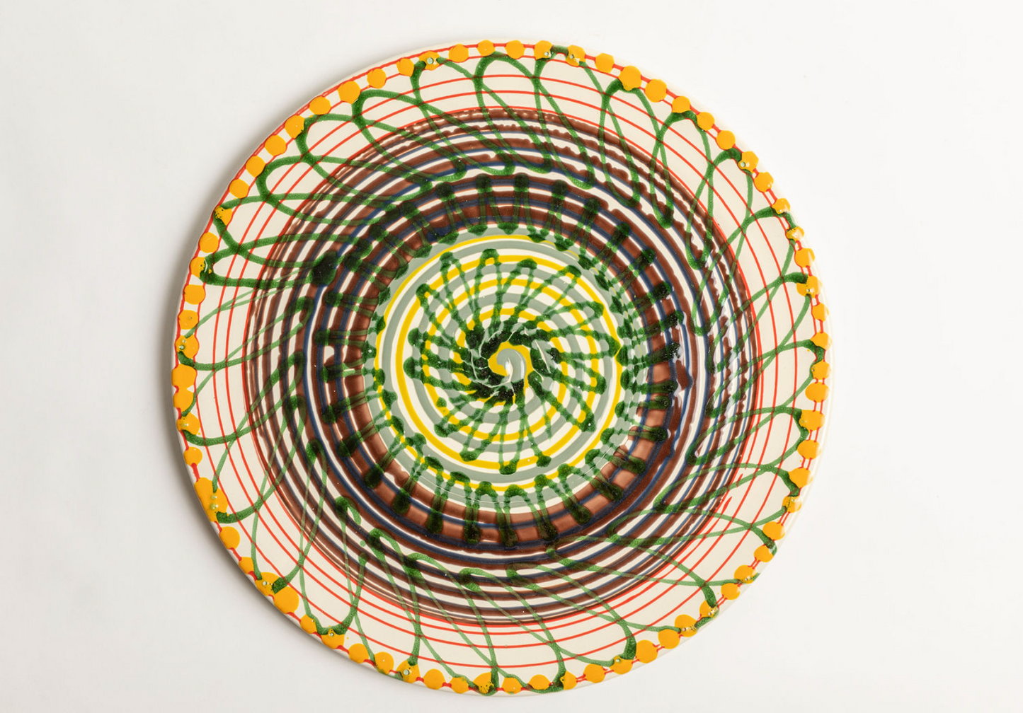 Painted XL Platter, 20"D