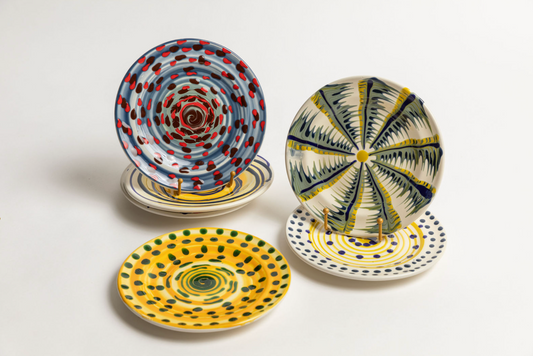 Painted Dessert Plate, 8"D
